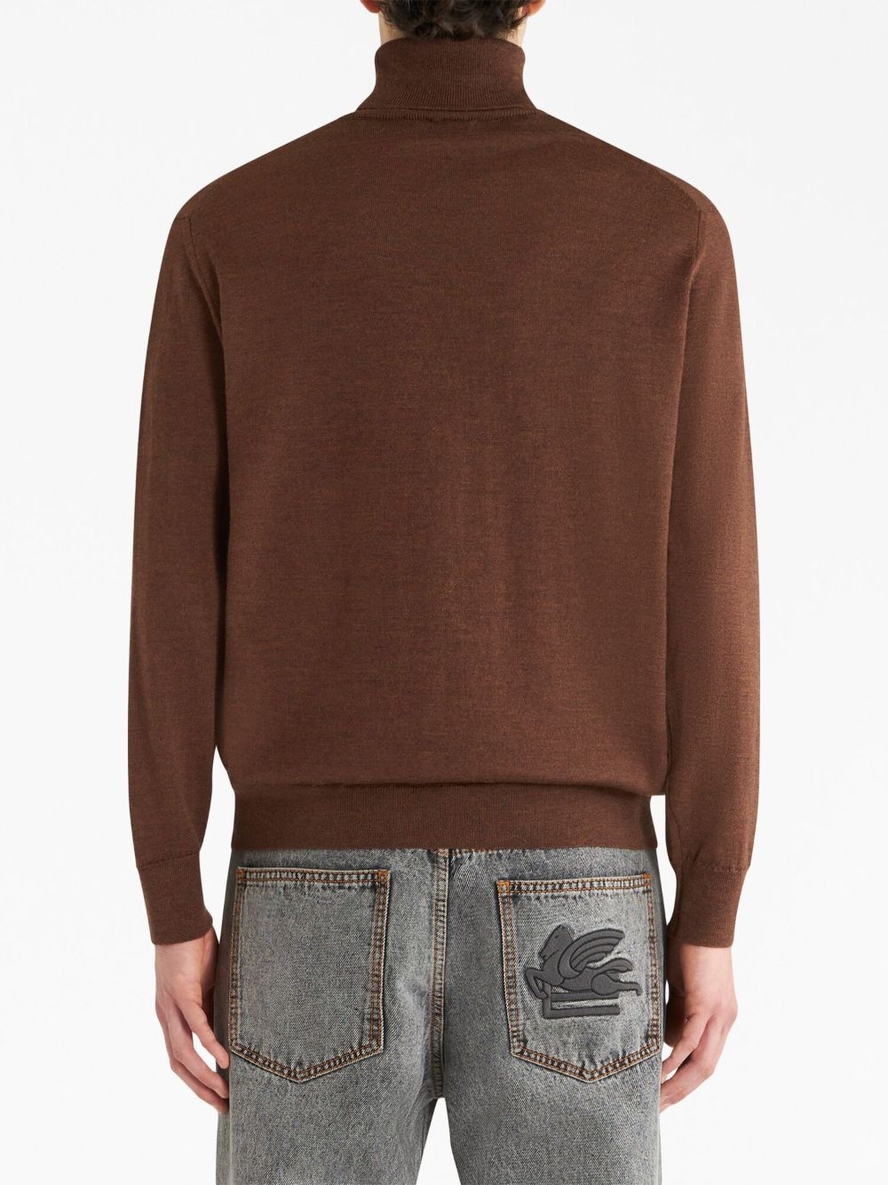 roll-neck virgin wool jumper - 3