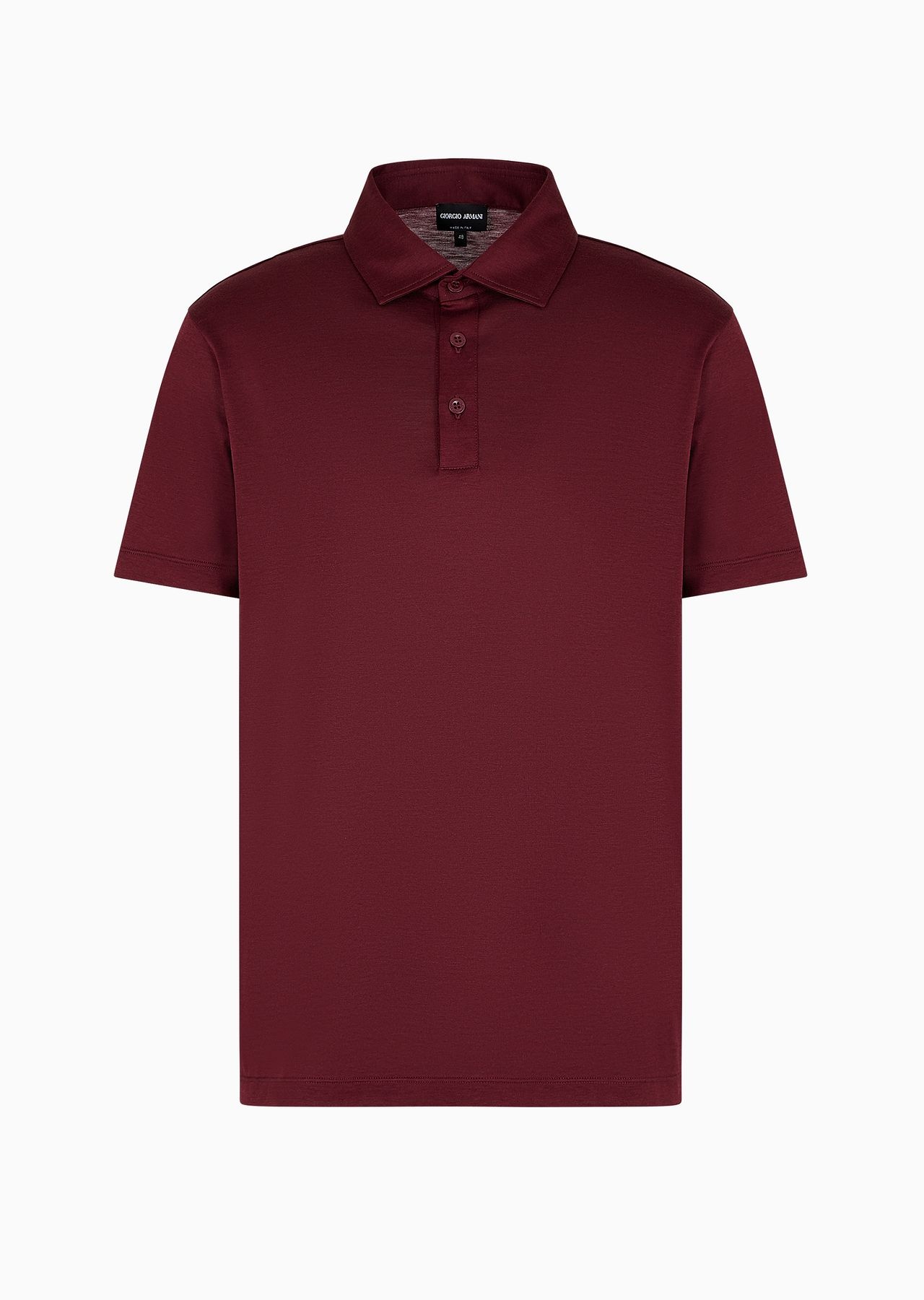 Silk and cotton-mélange jersey polo shirt - 1