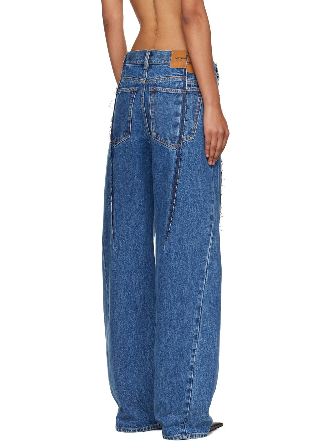 Blue Cut Reconstructed Jeans - 3