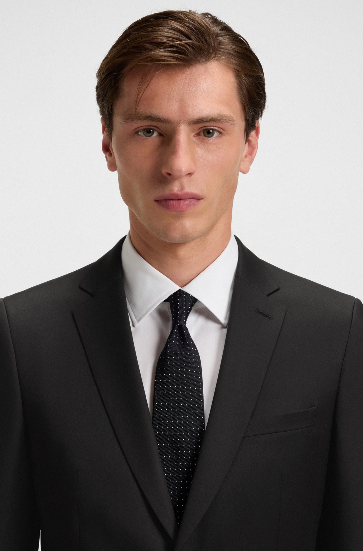SINGLE-BREASTED JACKET IN VIRGIN-WOOL SERGE - 5