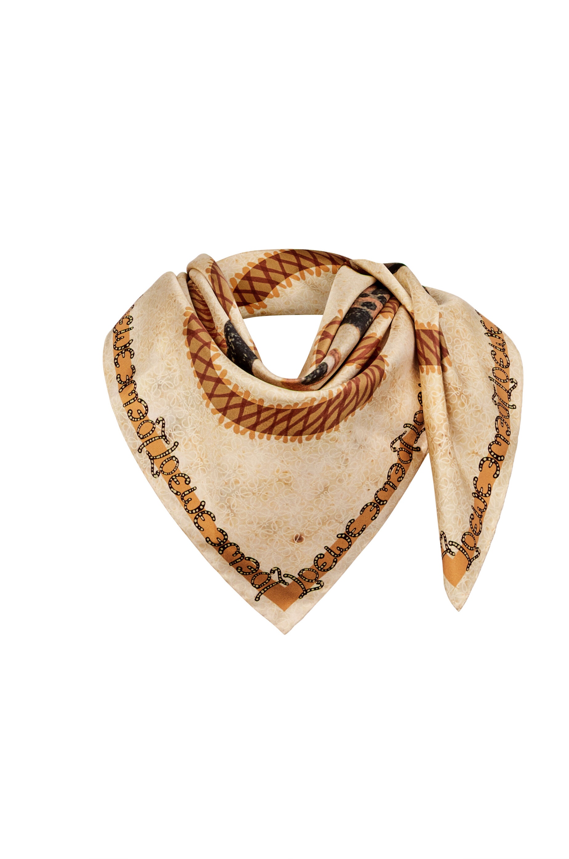 Owl scarf in silk - 2