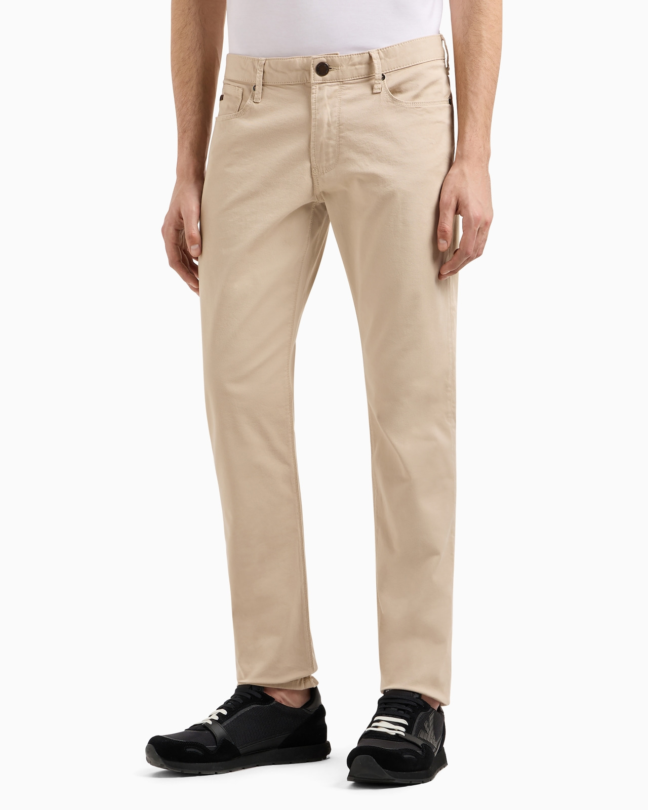 J06 Comfort stretch-gabardine, slim-fit trousers - 4