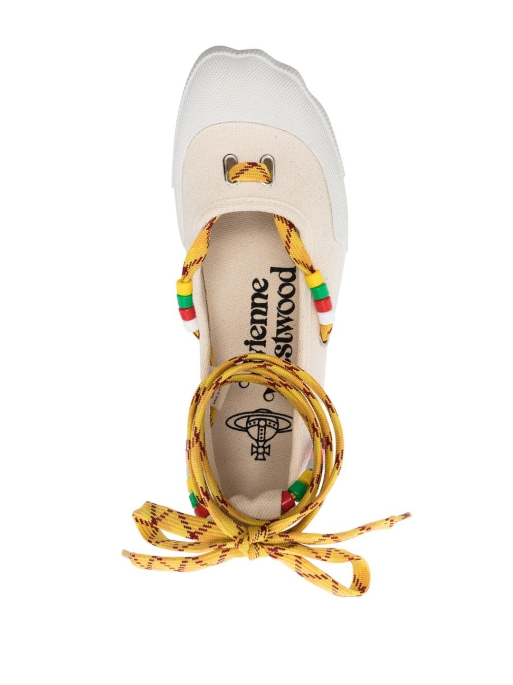 lace-up ballerina sneakers - 4