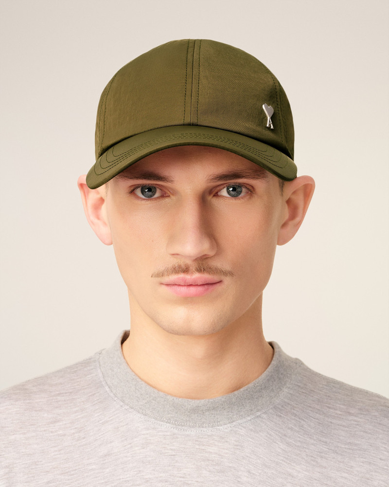 AMI Paris GREEN NYLON AMI DE COEUR STUD CAP outlook