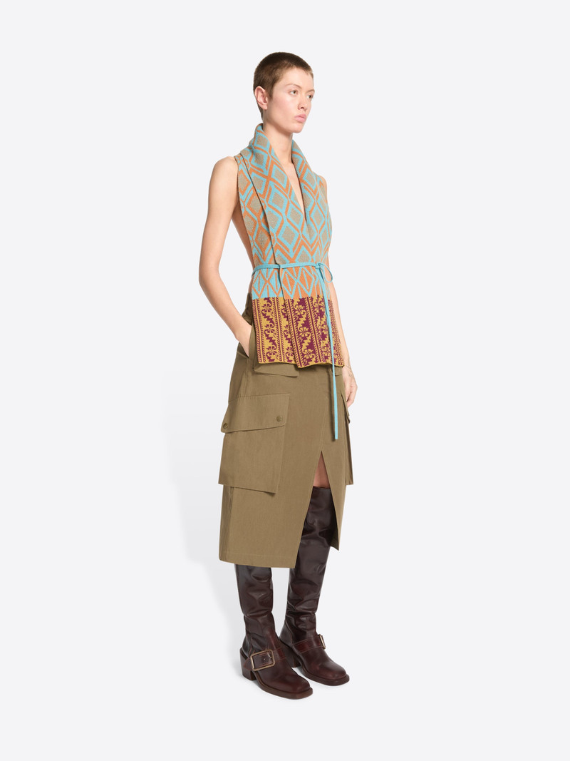 JACQUARD WOOL SCARF 3