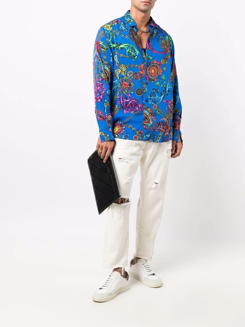 Regalia Baroque-print long-sleeve shirt - 2