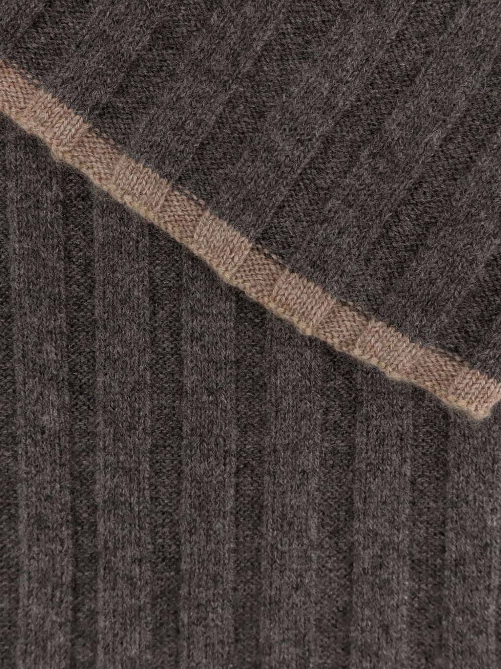 ribbed cashmere scarf - 2