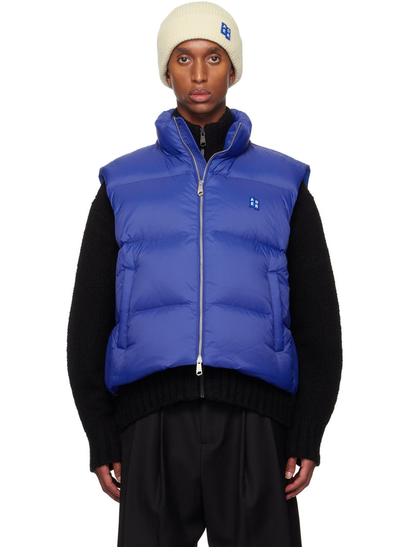 파란 TRS 꼬리표 01 Puffer 아래로 조끼 1