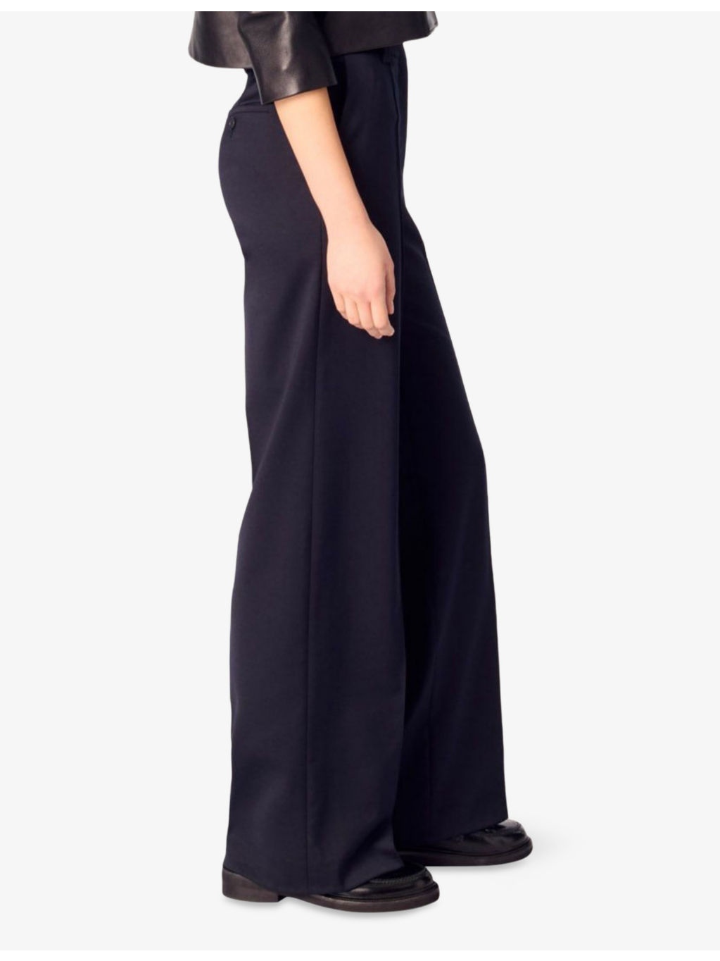 Pin-Tuck Pleat Straight-Leg Woven Trousers - 3