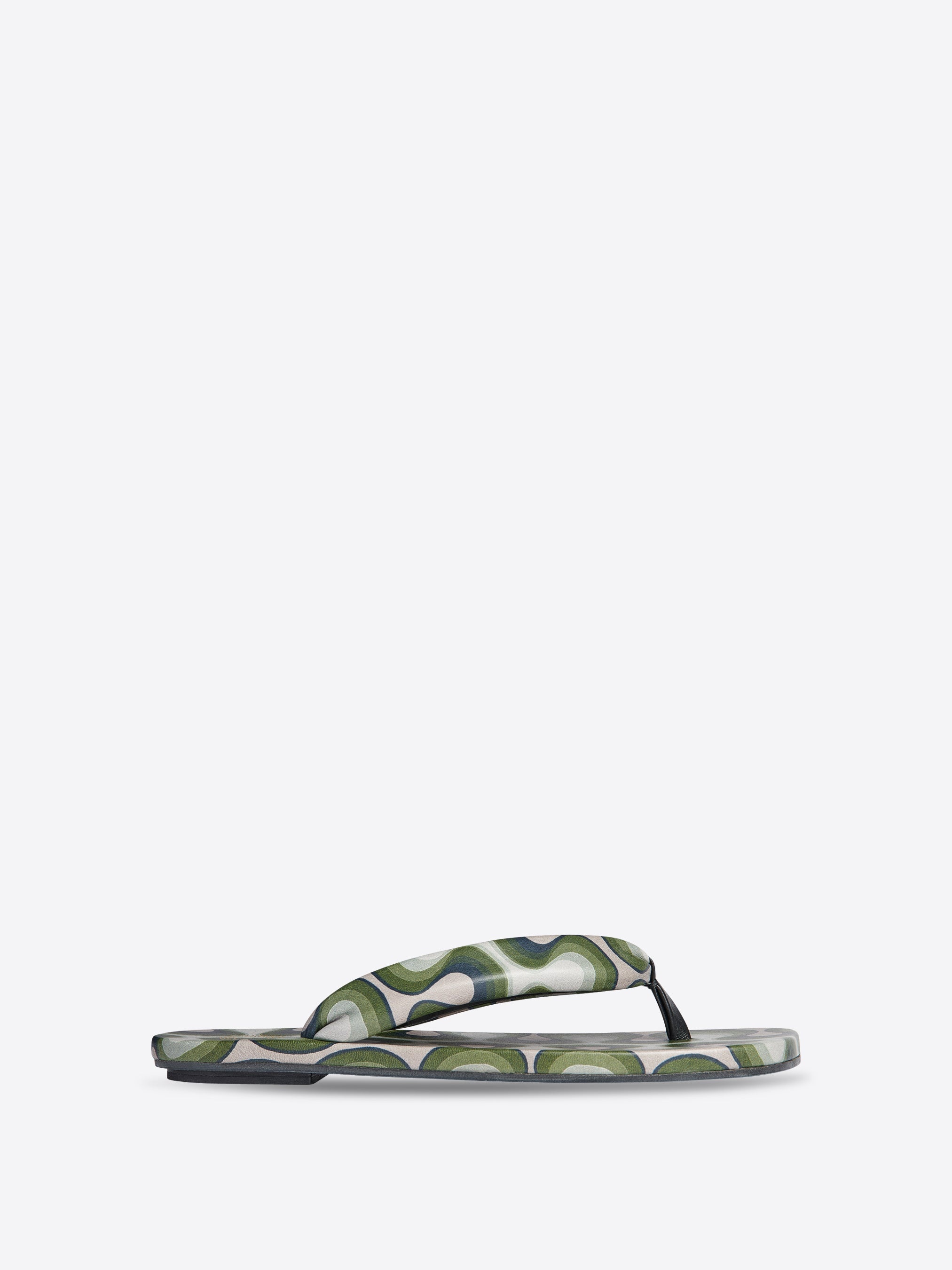 PRINTED LEATHER SANDALS - 2