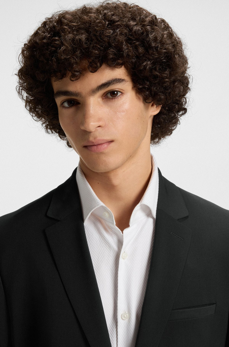 SLIM-FIT BLAZER IN PATTERNED WOOL 5