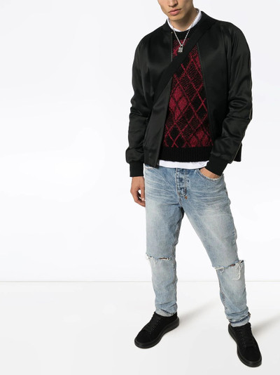 SAINT LAURENT Burlington argyle jumper outlook