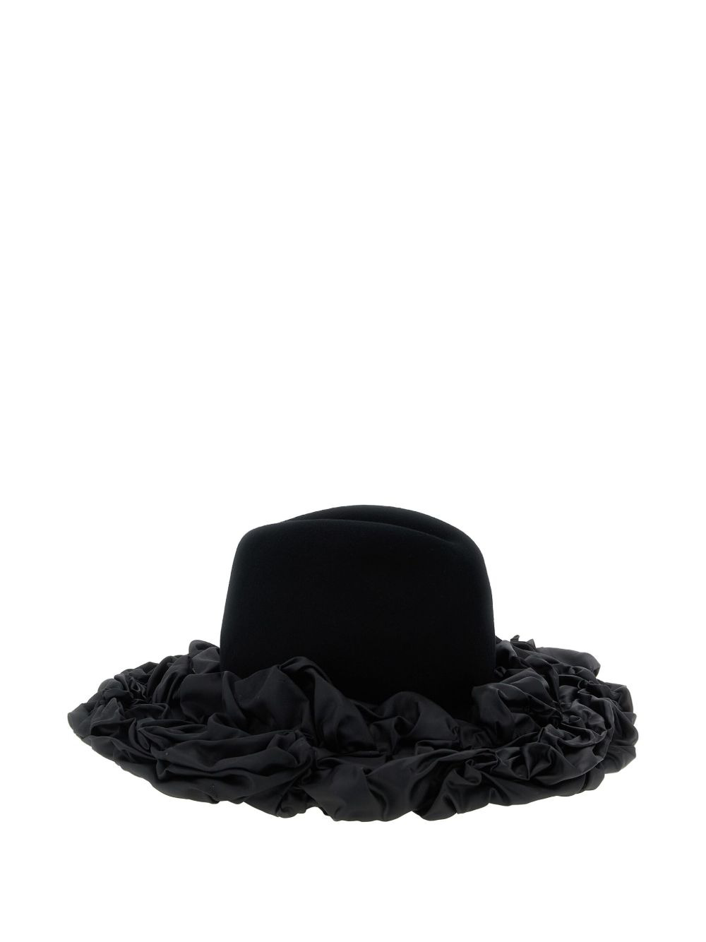 x Hizume ruffled wide-brim hat - 3