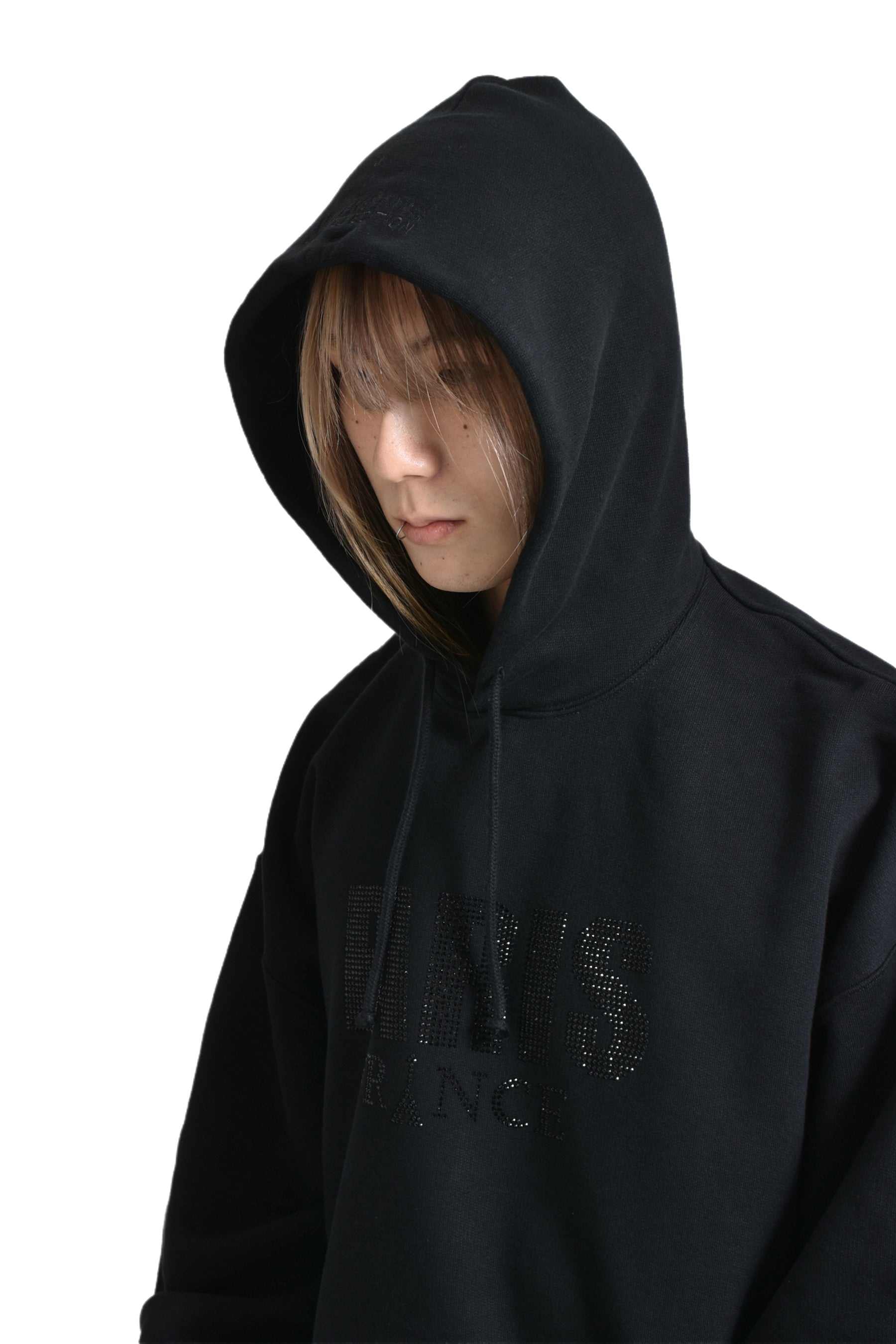 CRYSTAL PARIS HOODIE / BLK - 4