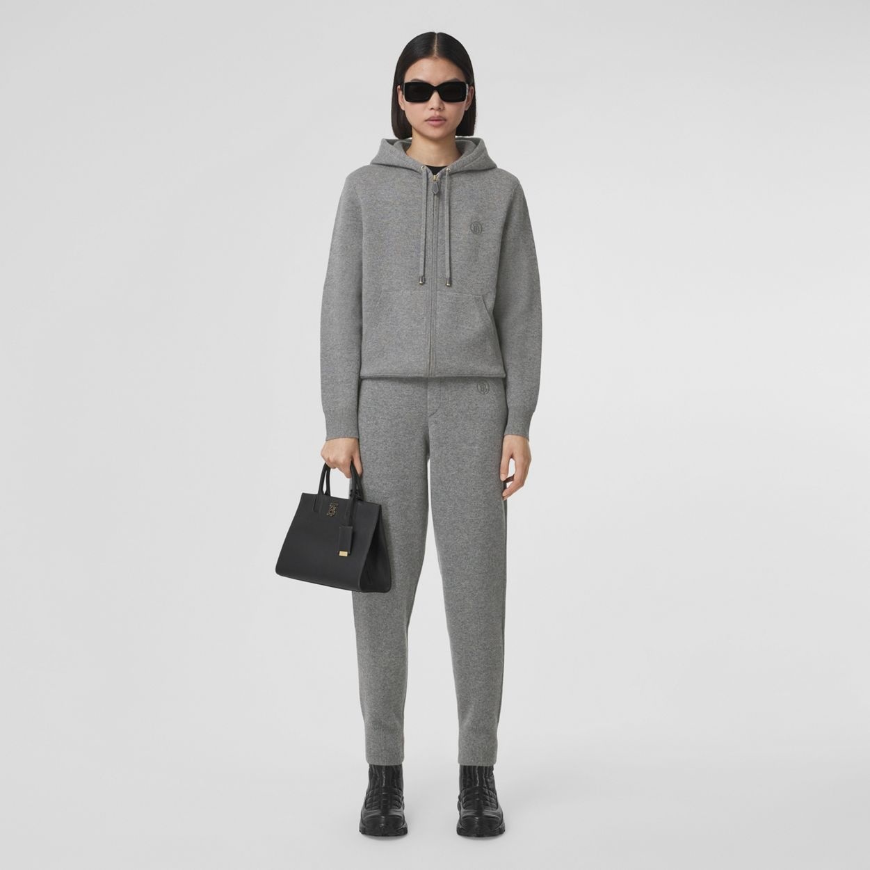 Monogram Motif Cashmere Blend Hooded Top - 2