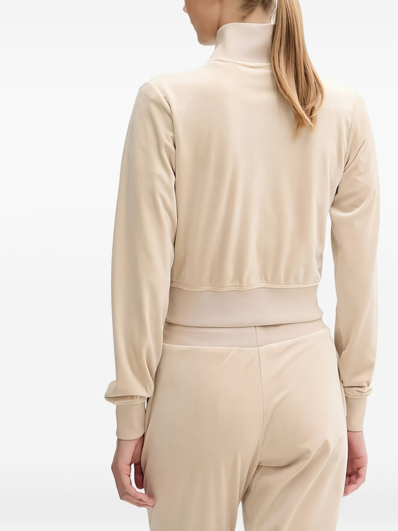 rhinestone-detail zip-up sweatshirt 3
