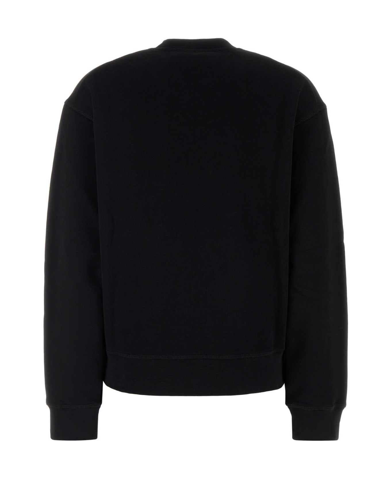 Black Cotton Sweatshirt - 2