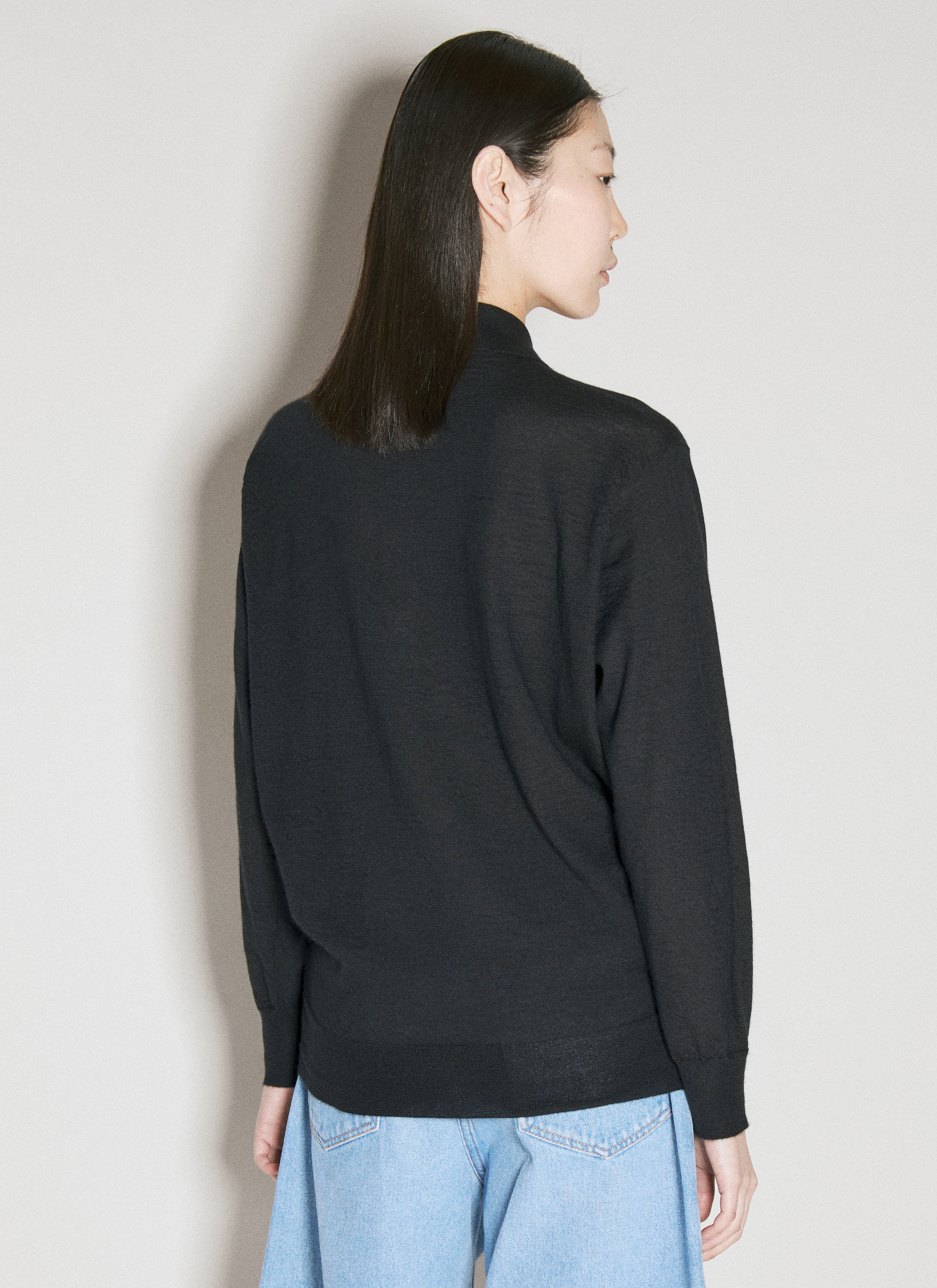 Cashmere Polo Sweater - 5