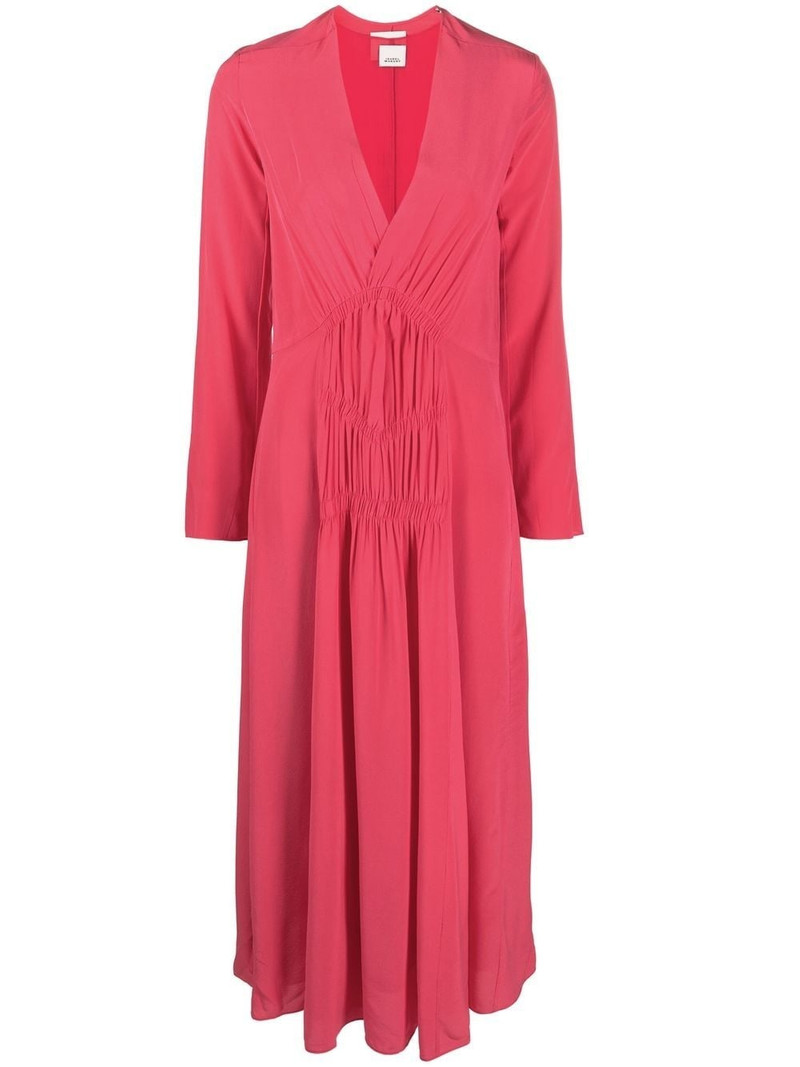 ruched midi dress 1
