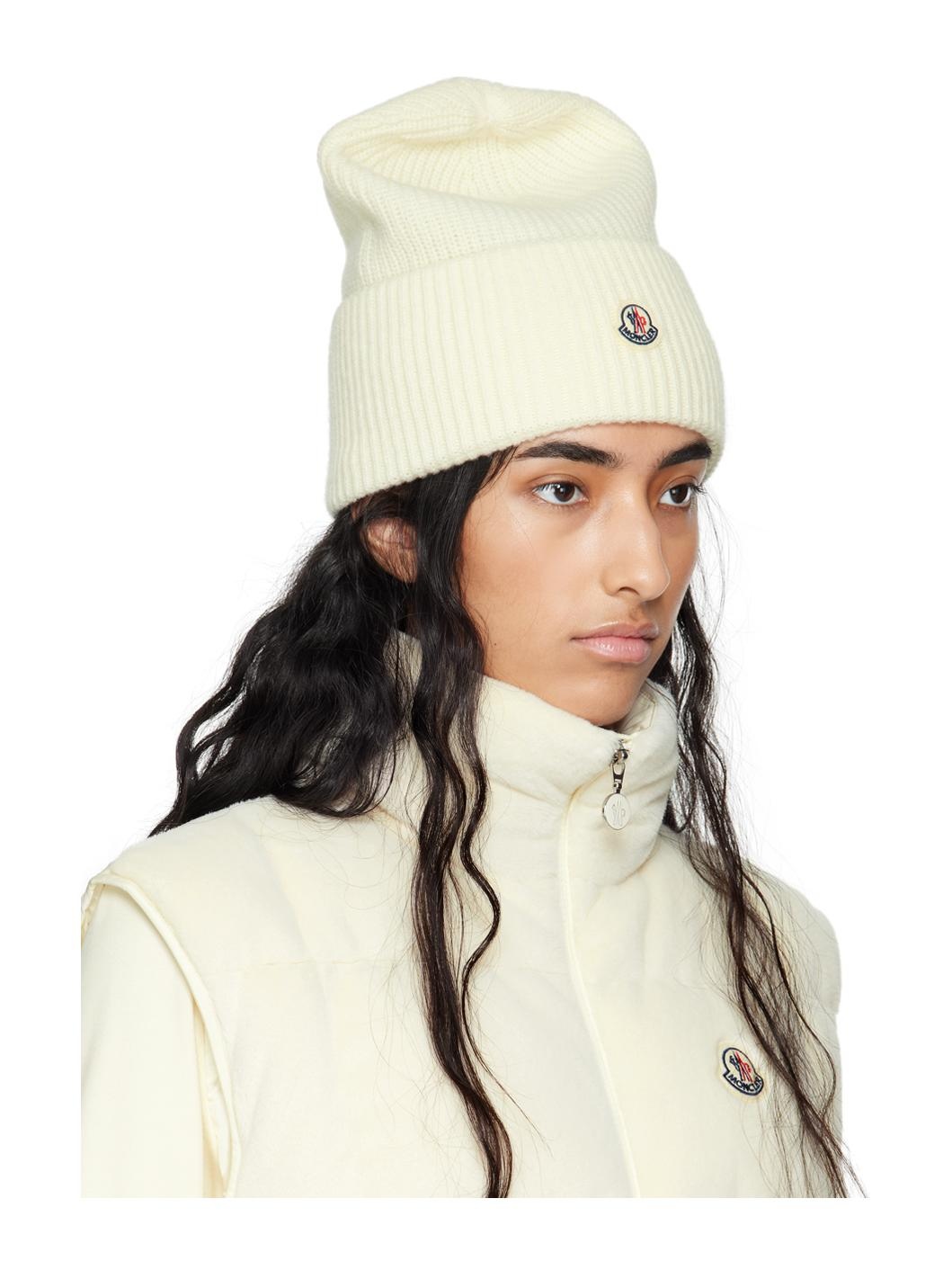 Off-White Wool Beanie - 2