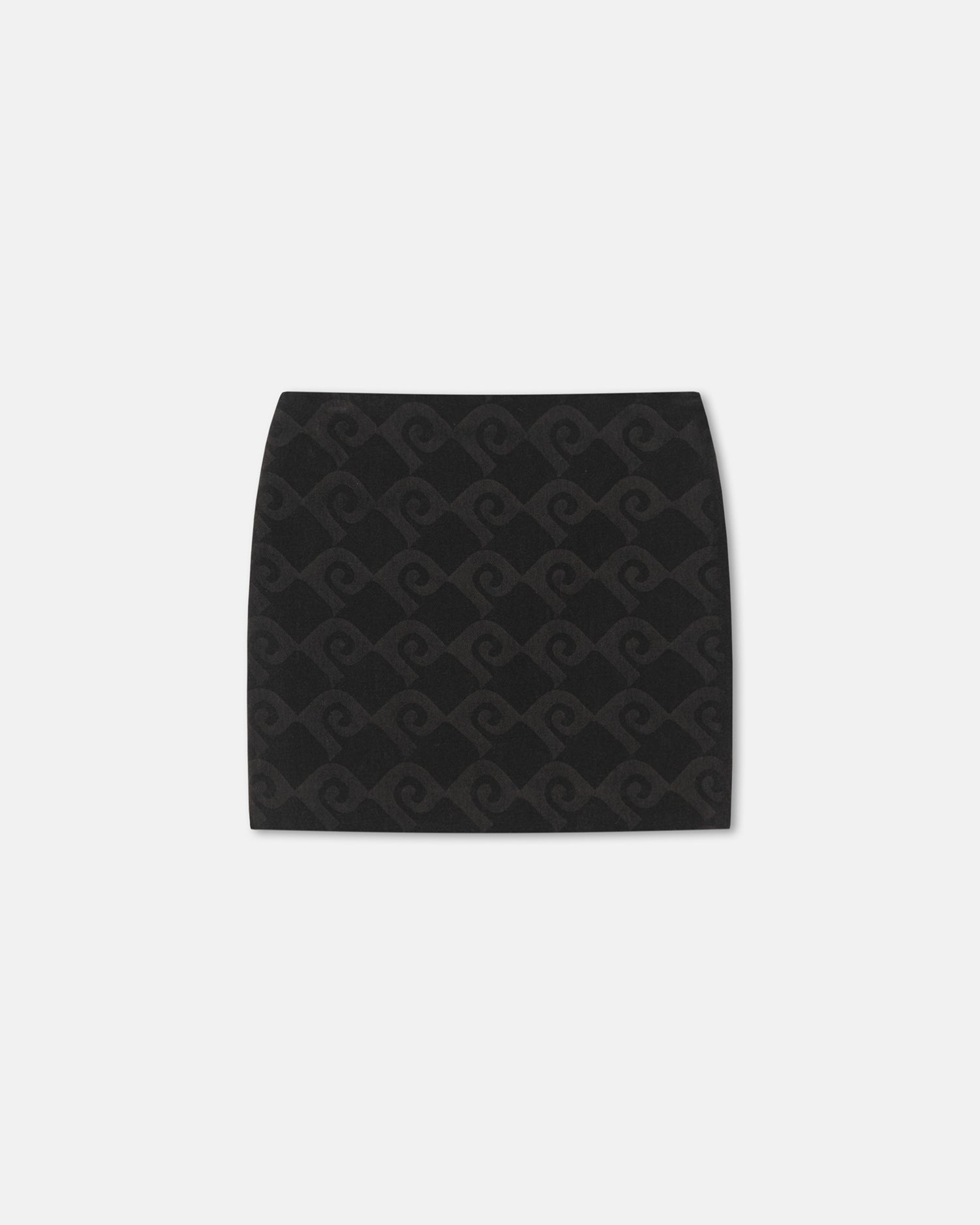 Printed Denim Mini Skirt - 1