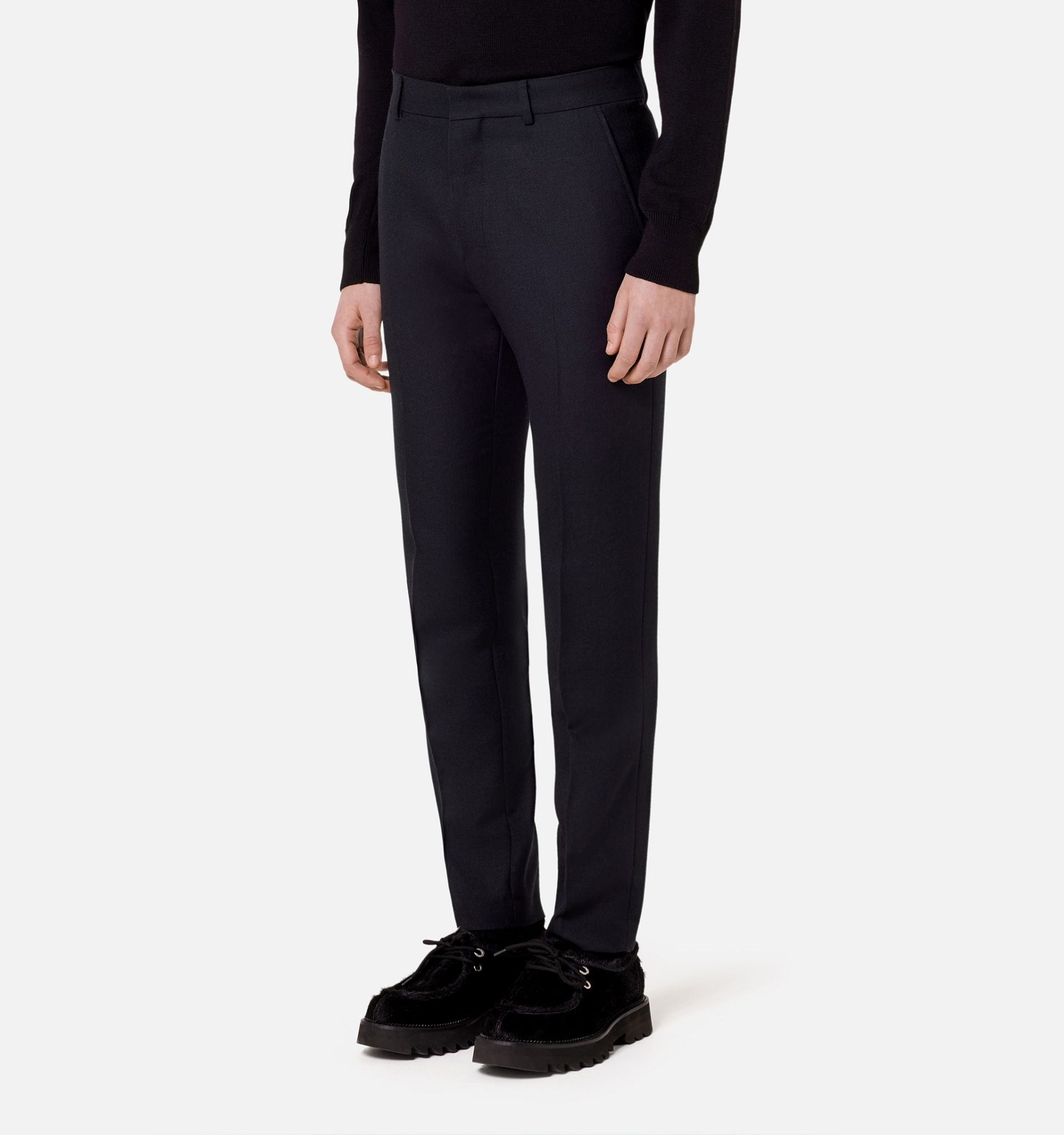Cigarette Fit Trousers - 4
