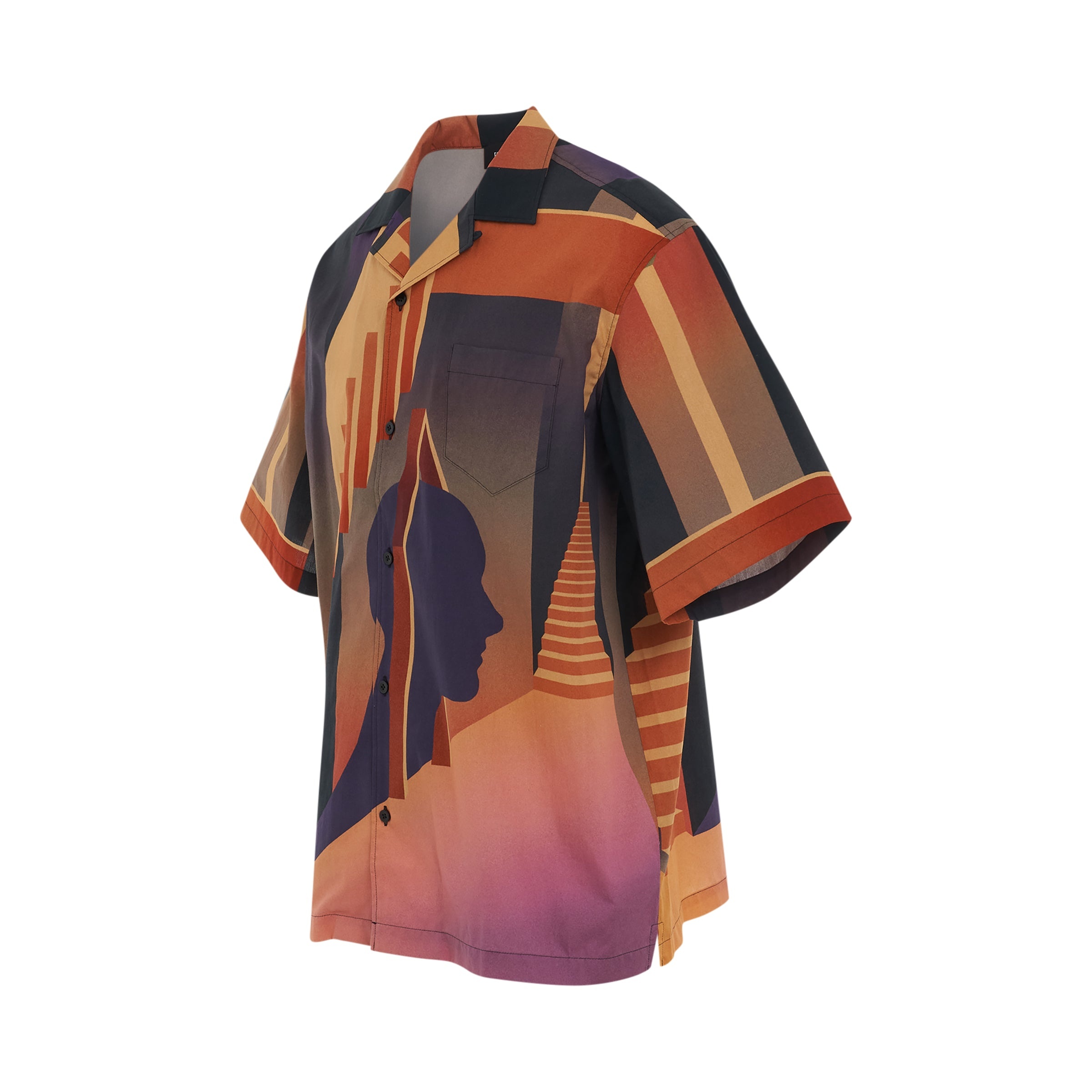 Graphic Bowling Shirt in Warm Desert - 2