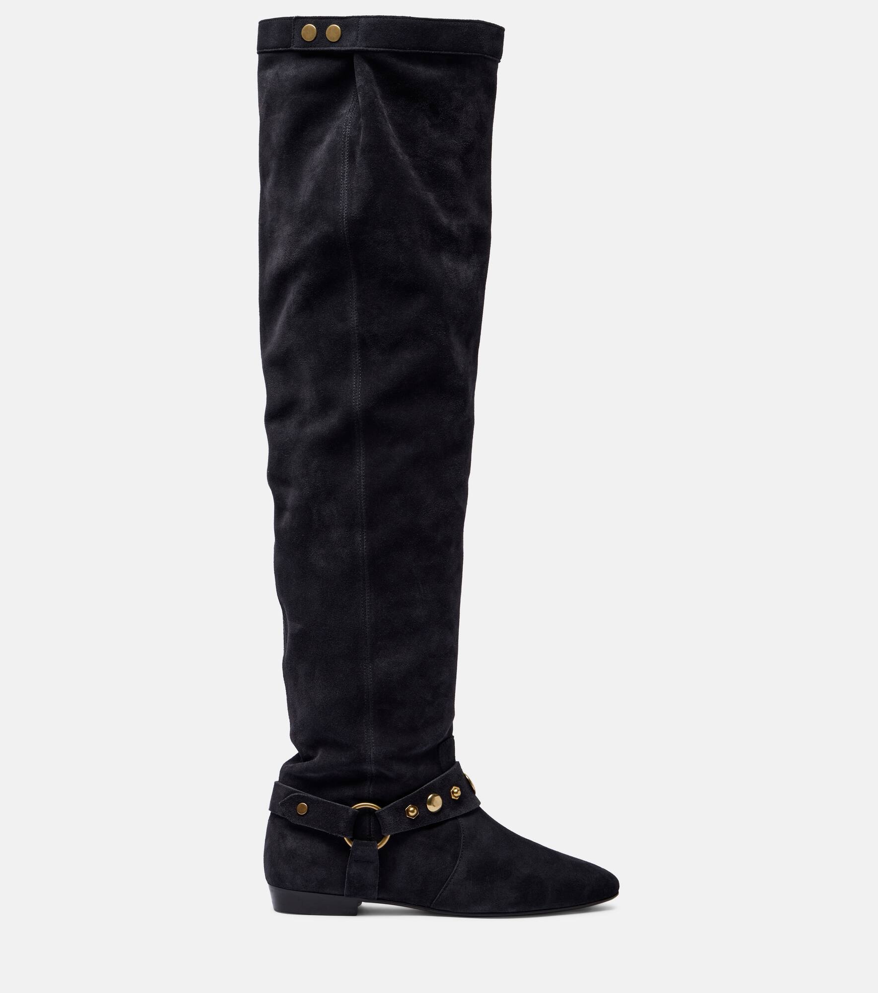 Selize suede over-the-knee boots - 4
