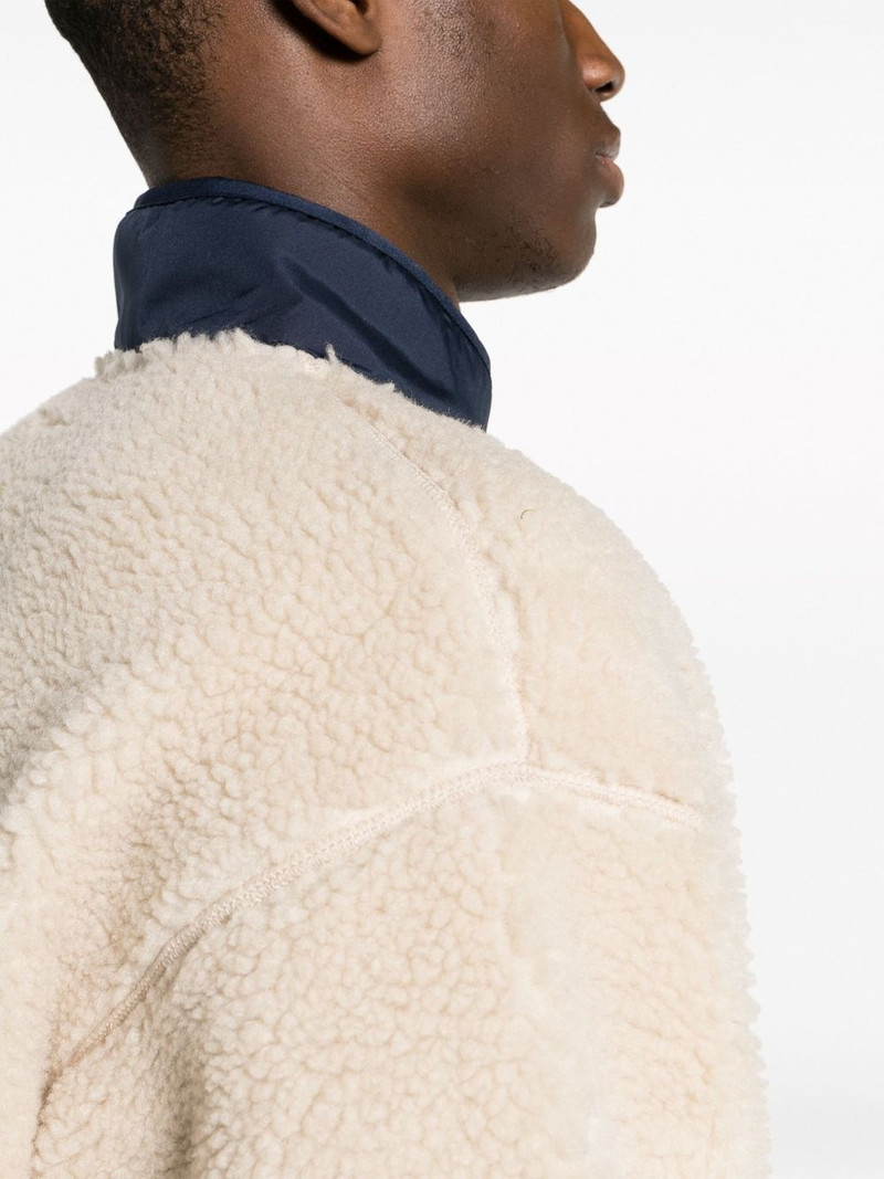 로고 잡아당기기 fleece 재킷 6