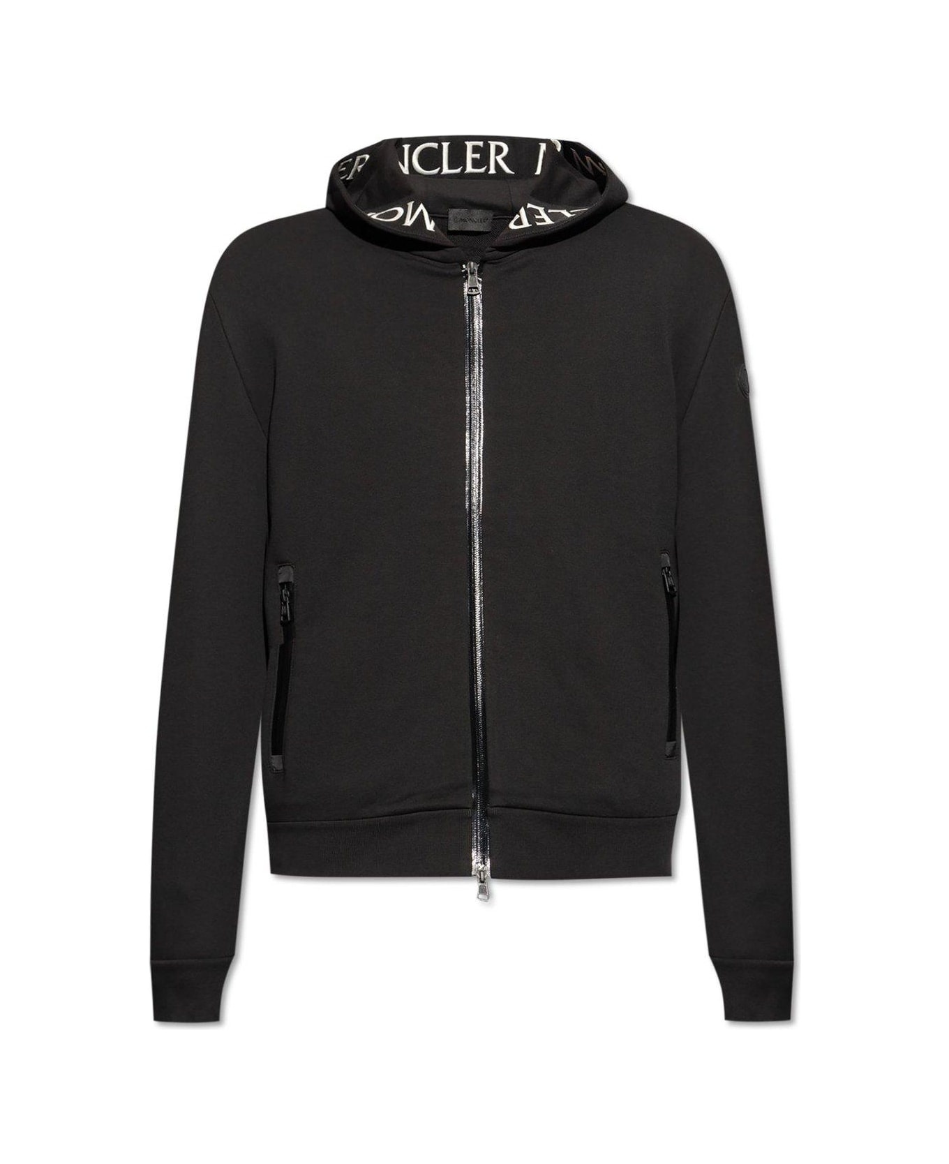 MONCLER｜HOOD/ZIP-UP (8G00010 8098U 999) Moncler Logo Zip-Up Hoodie | REVERSIBLE