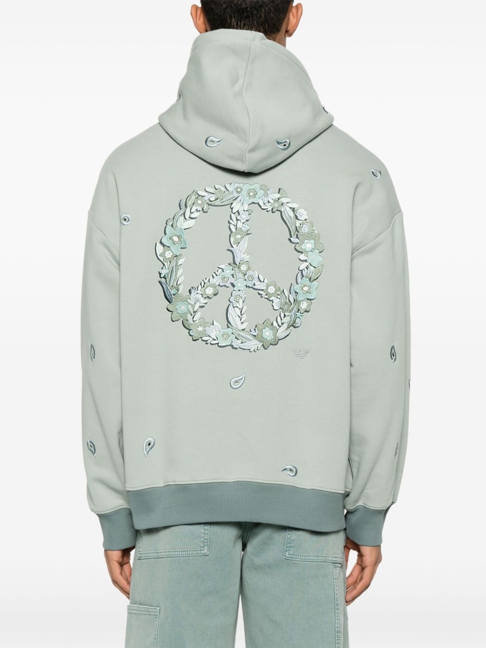 cut out-detail hoodie - 4