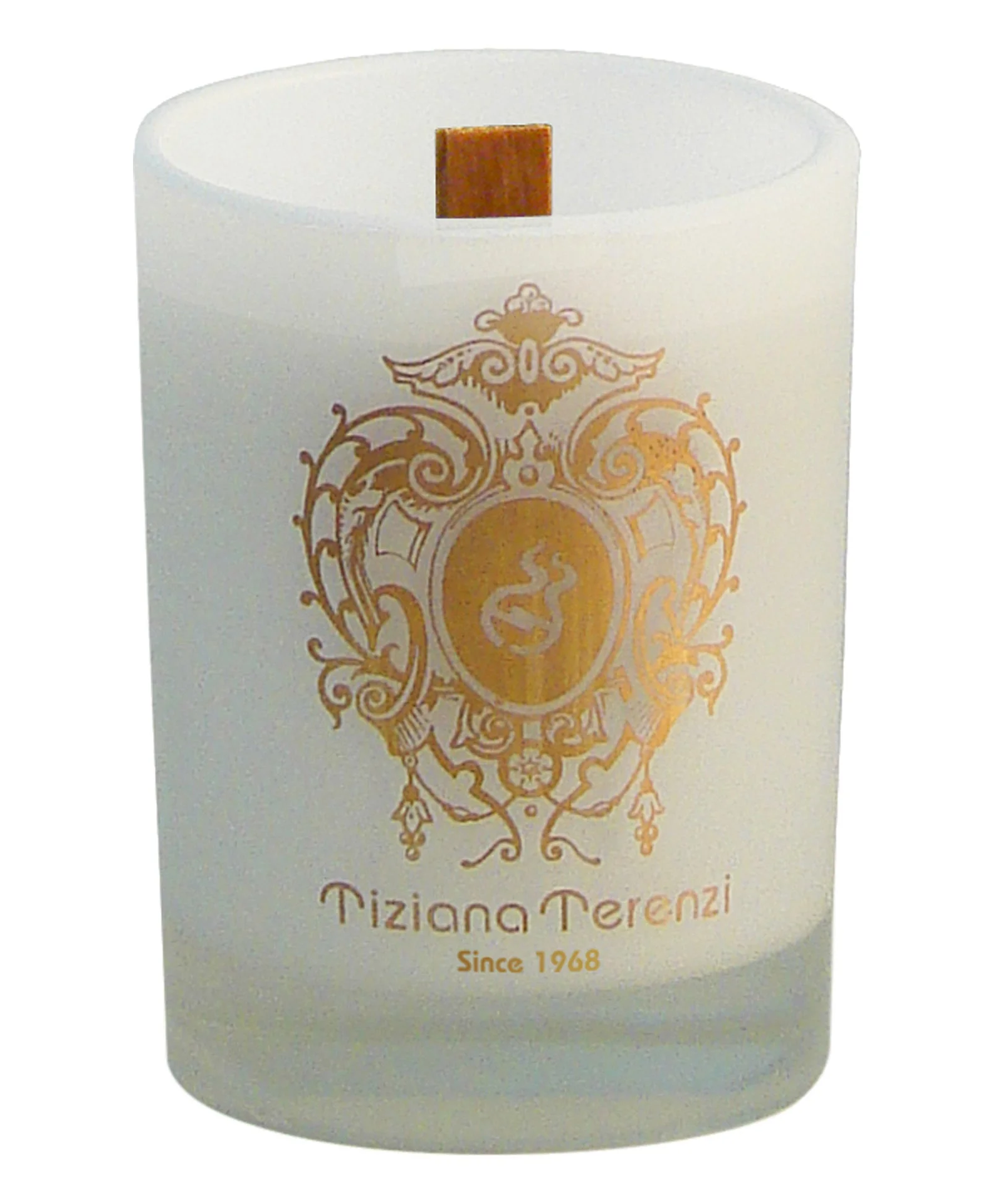 White Fire mini Scented candle with wooden wick - 1