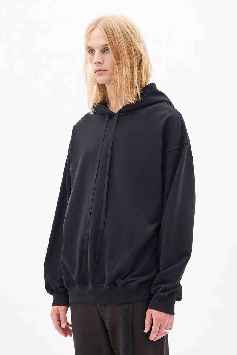 Ann Demeulemeester Bardi Comfort Hoodie with "Frame" Print outlook