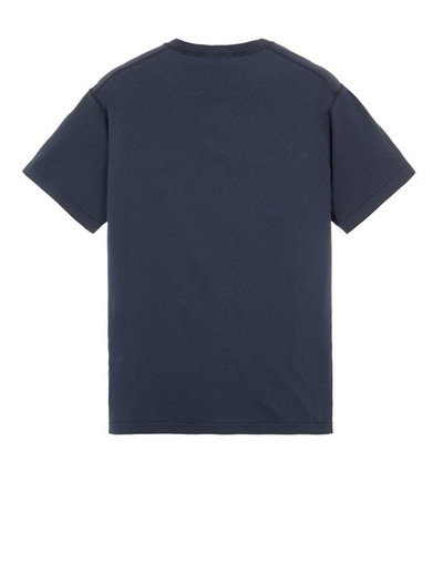 Stone Island 23757 GARMENT-DYED COTTON JERSEY 'FISSATO' TREATMENT BLUE outlook