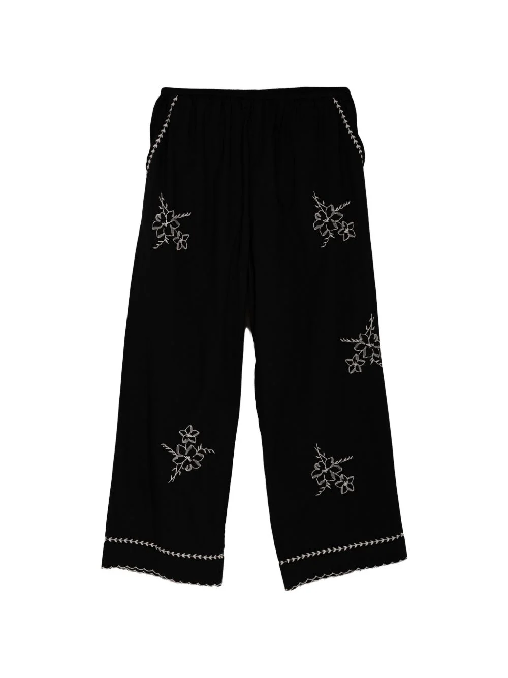 Weekend floral-embroidered trousers - 1