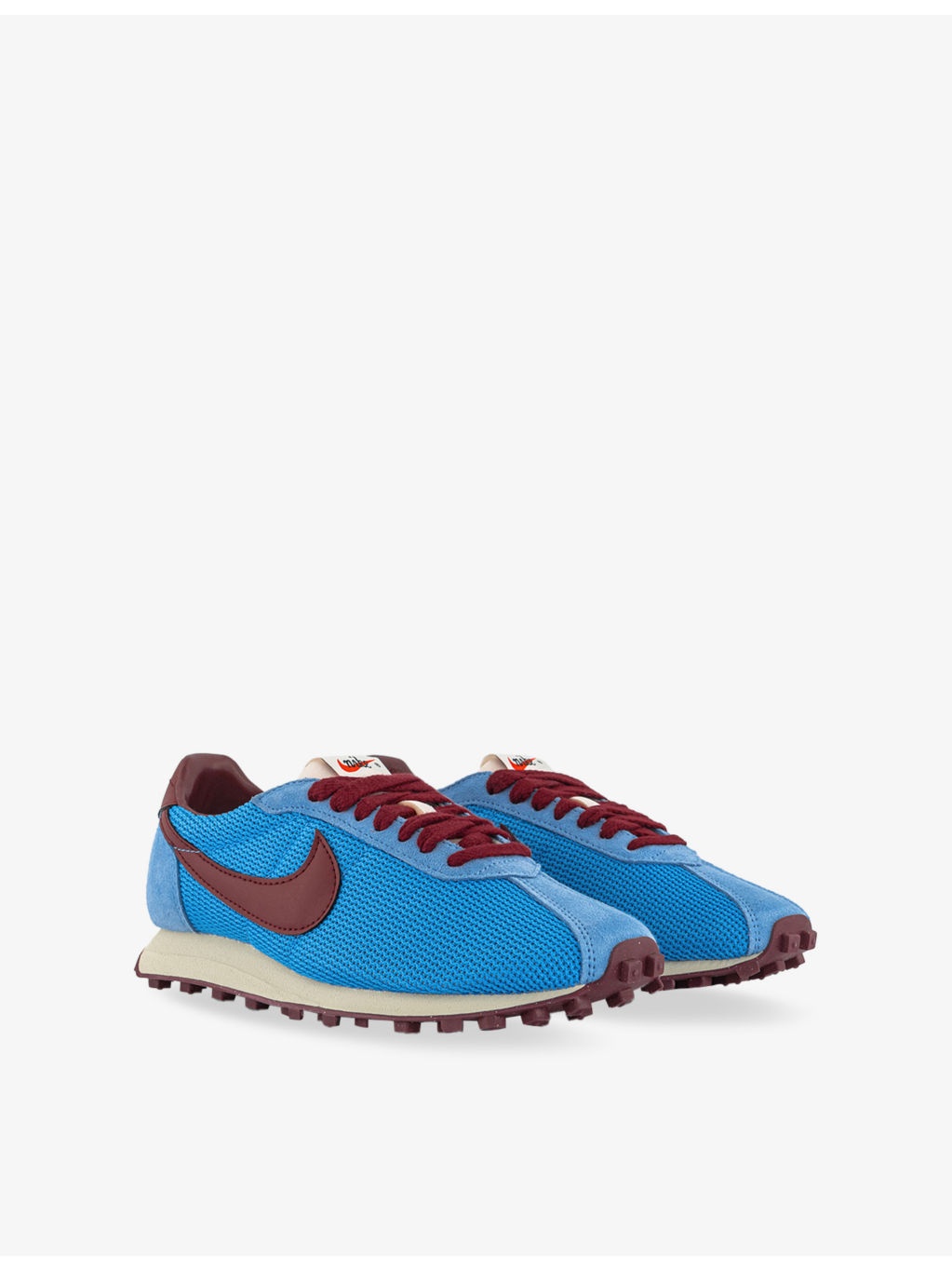 LD 1000 Logo-Embroidered Suede and Mesh Low-Top Trainers - 3