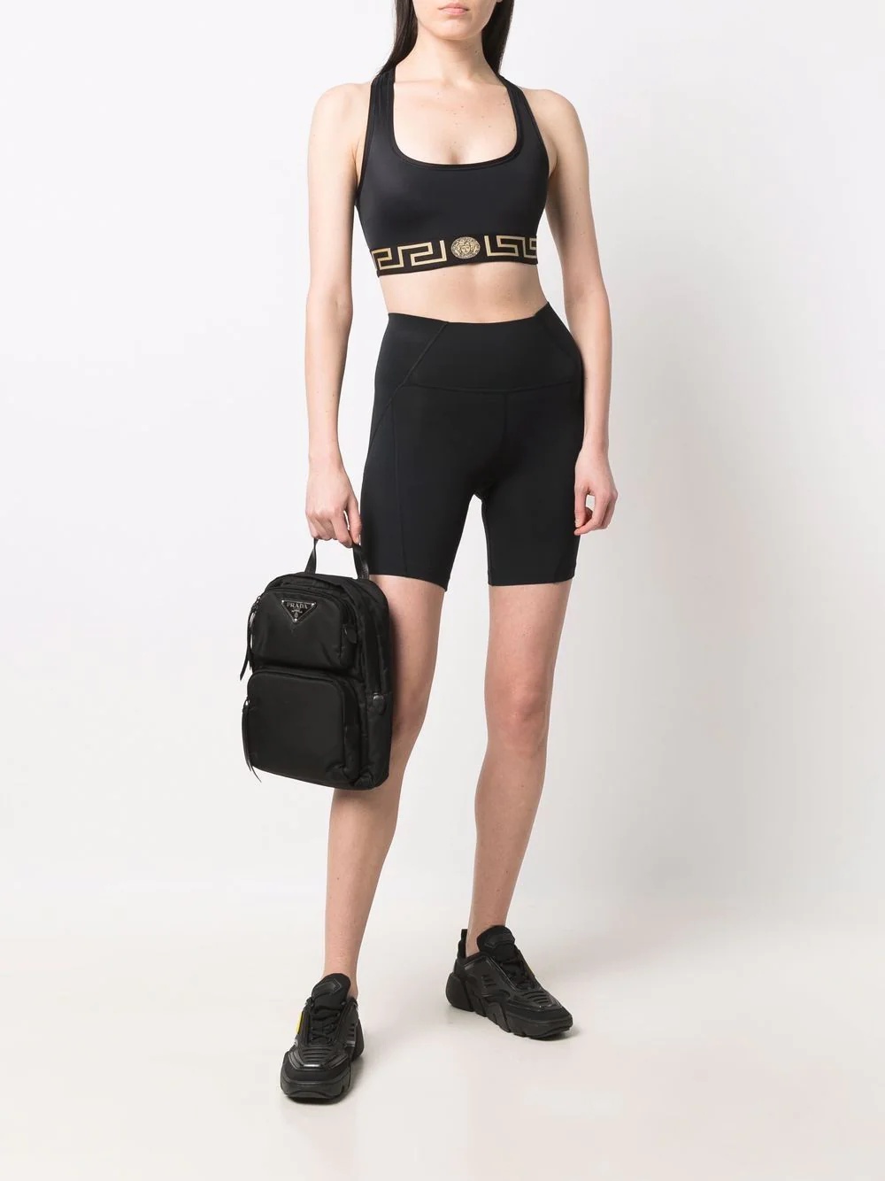 La Greca cropped sports bra - 2