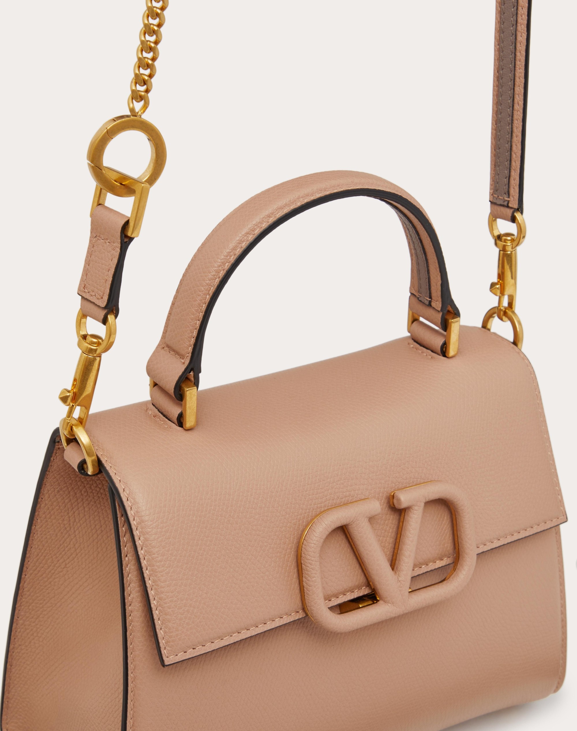 SMALL VSLING GRAINY CALFSKIN HANDBAG - 7