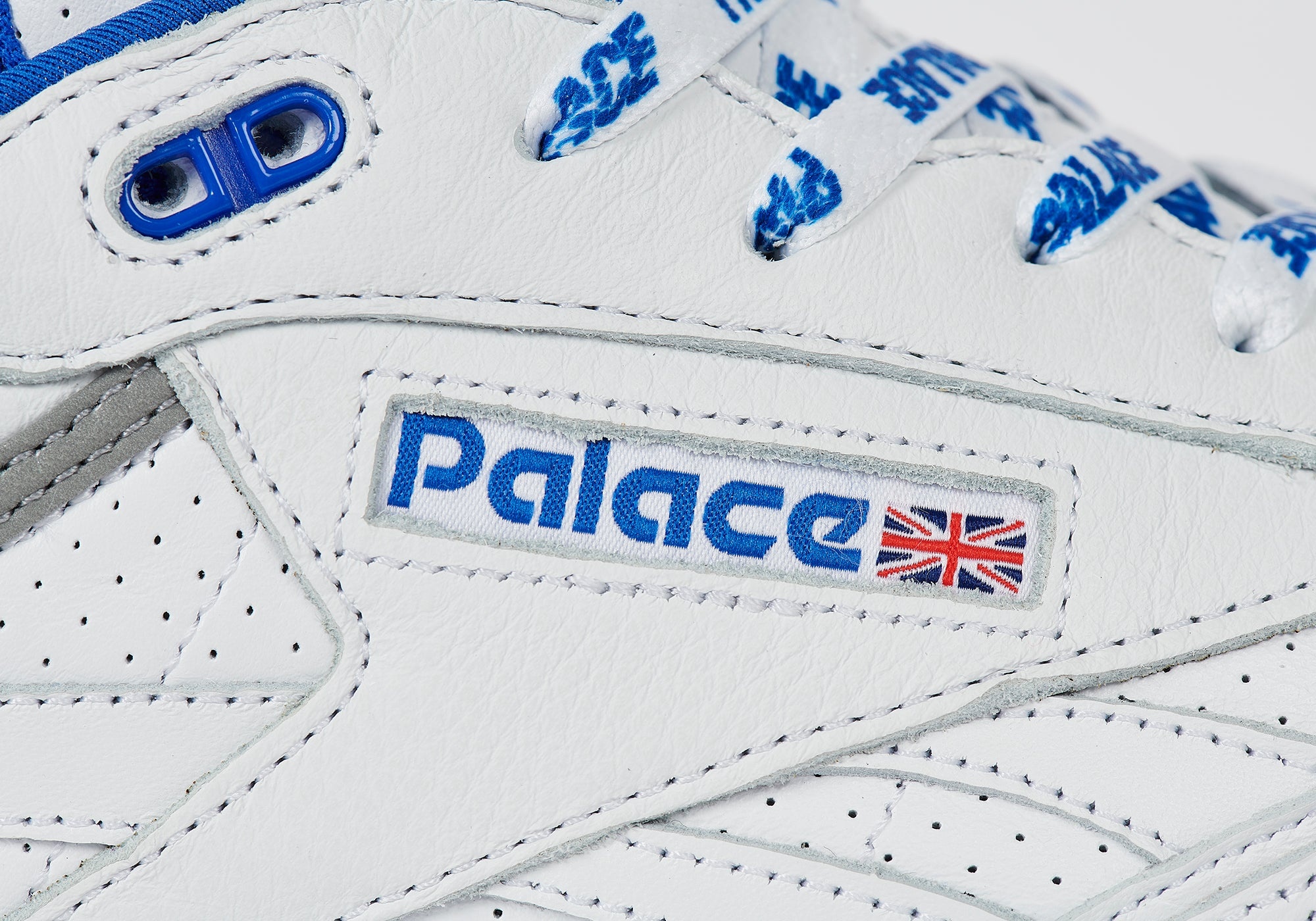 PALACE REEBOK CLUB C MID II REVENGE FOOTWEAR WHITE / COURT BLUE / PEWTER - 7