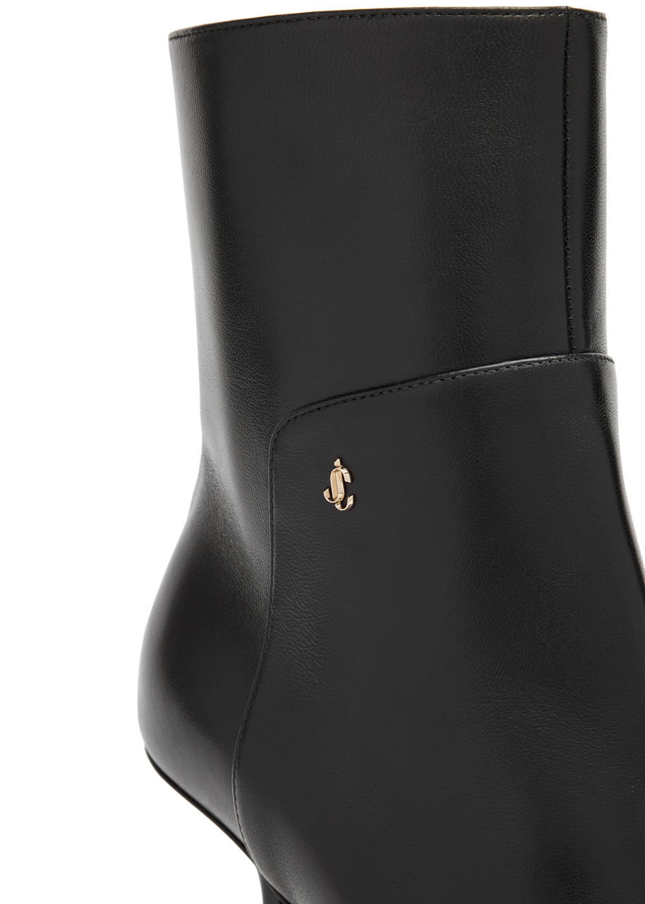 Jimmy Choo Cycas 80 Leather Ankle Boots - 4