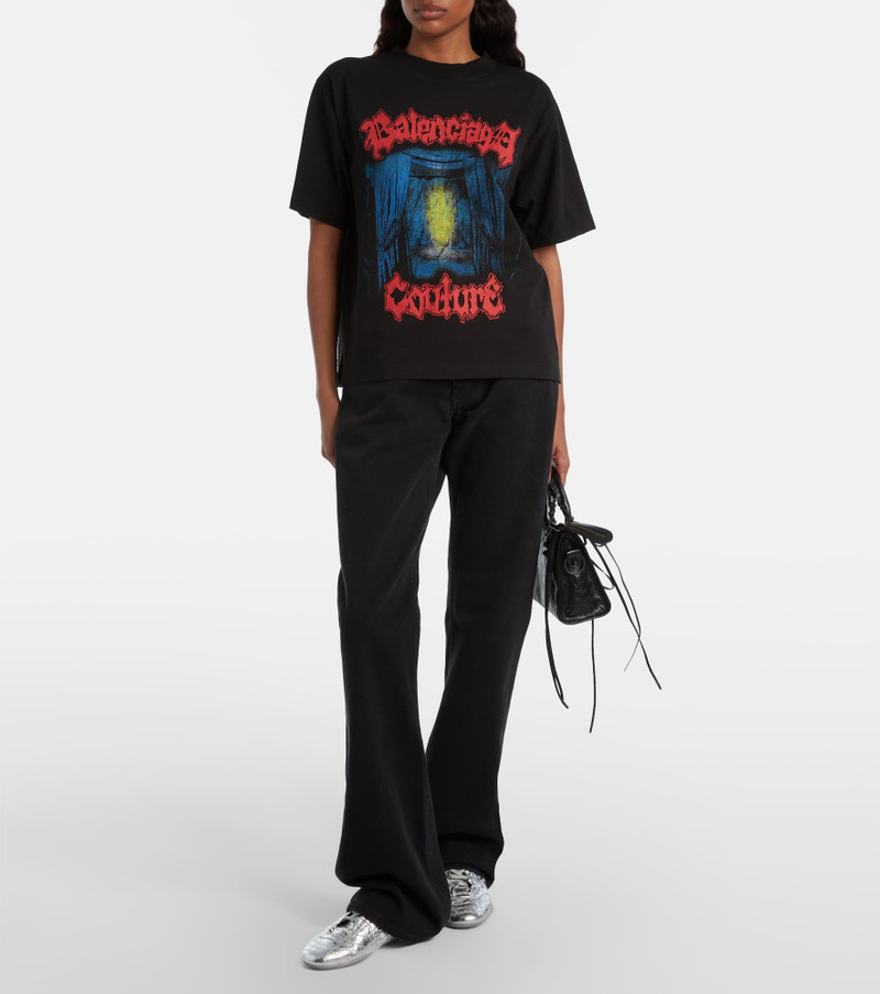 BALENCIAGA Printed cotton T-shirt outlook