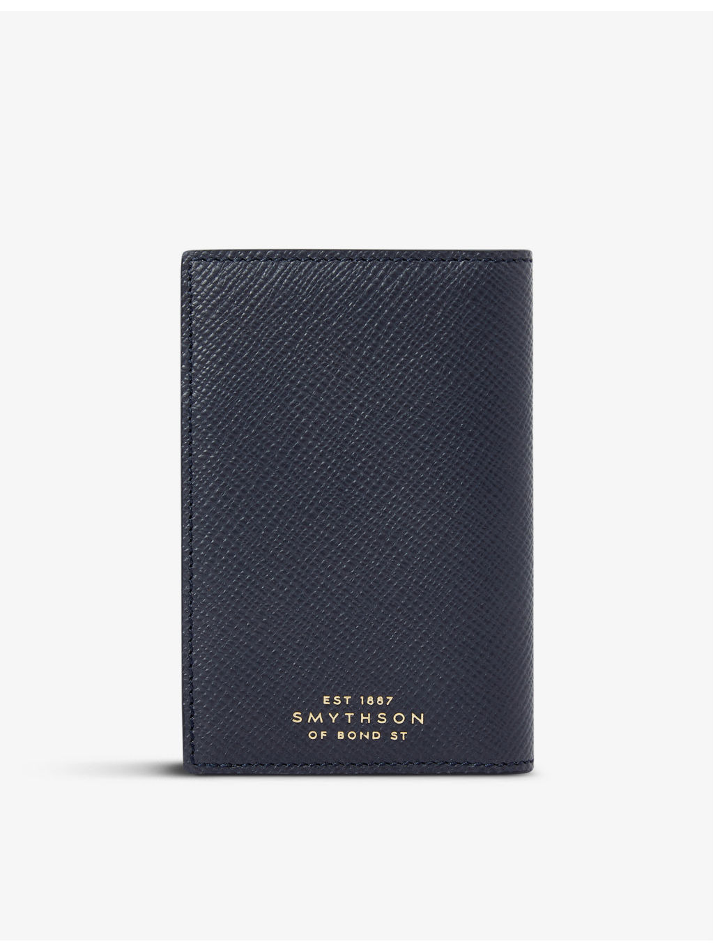 Panama six-card slot folded leather card holder - 3
