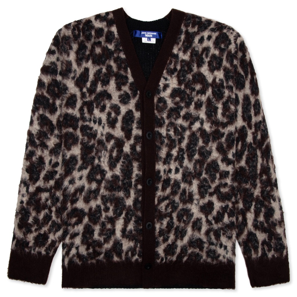 LEOPARD CARDIGAN - BROWN/BLACK - 1