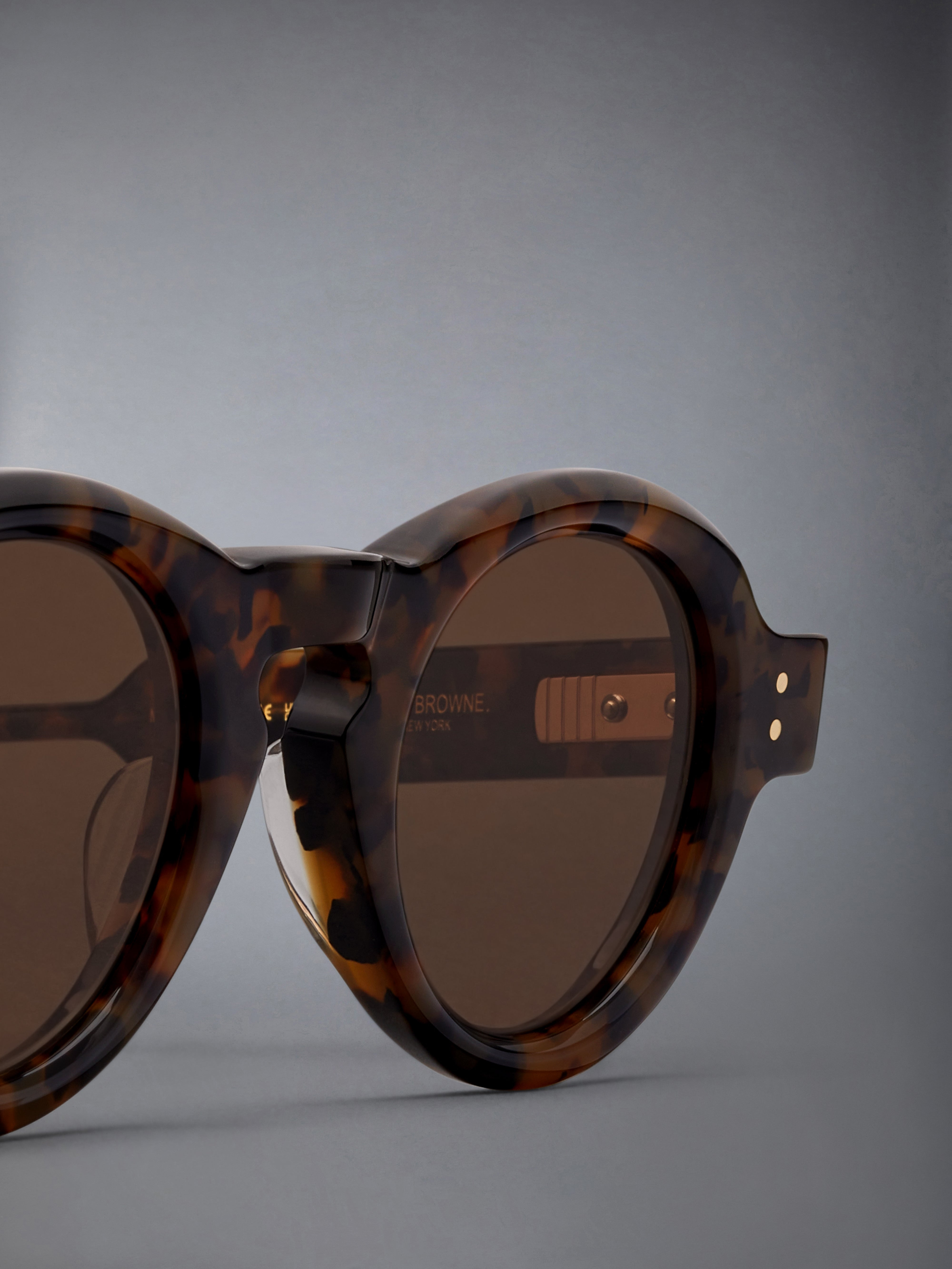TOKYO TORTOISE ACETATE ROUND SUNGLASSES - 7