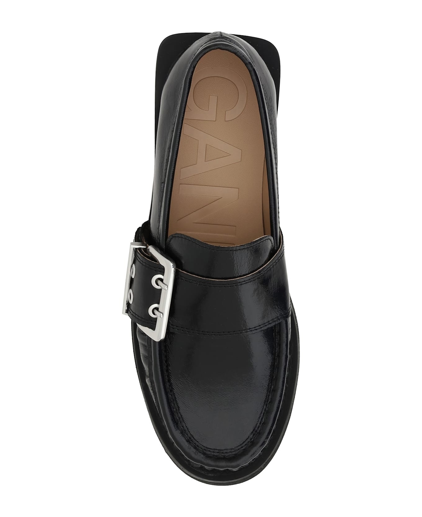 Feminine Buckle Loafers - 4