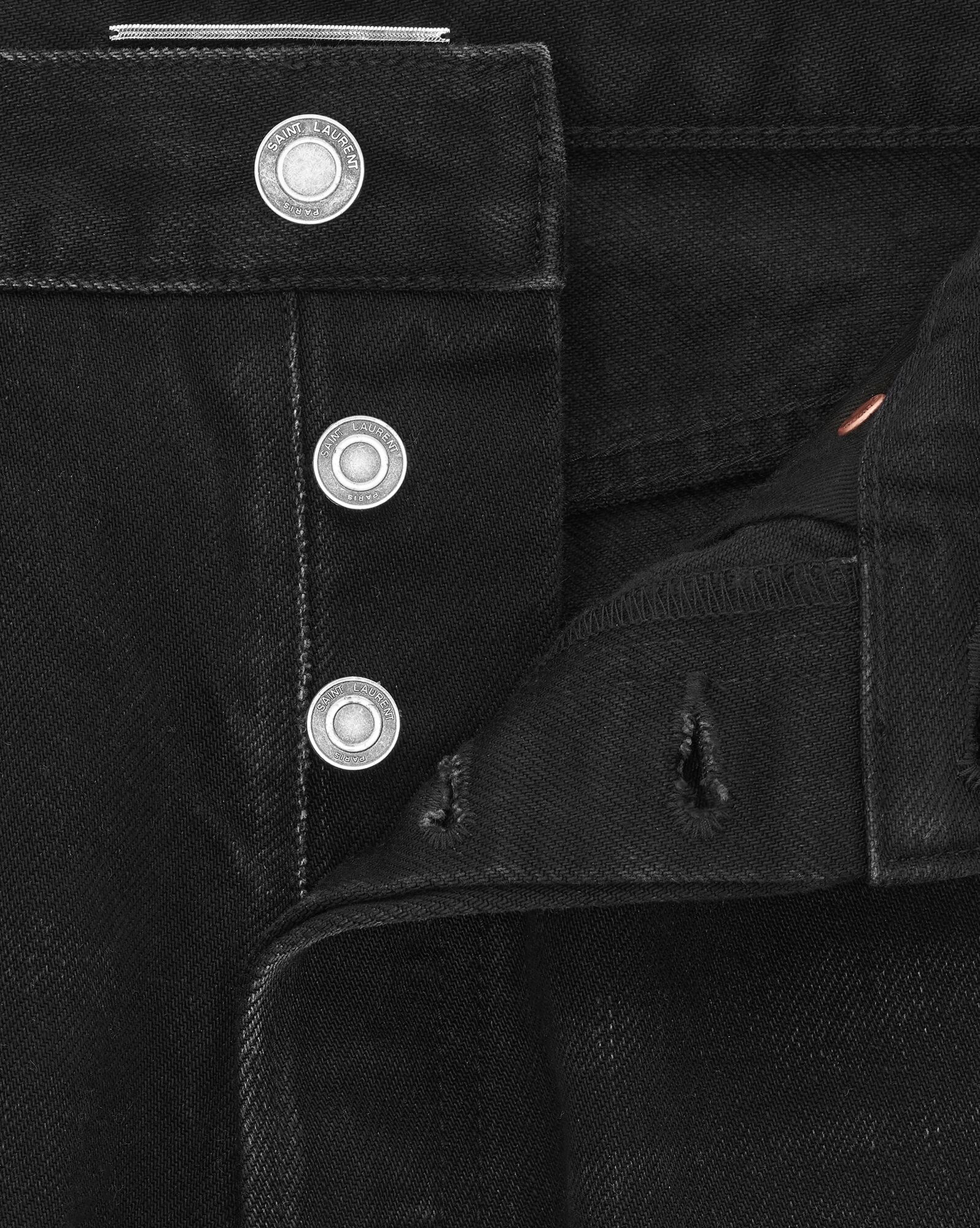 mick jeans in black denim - 3