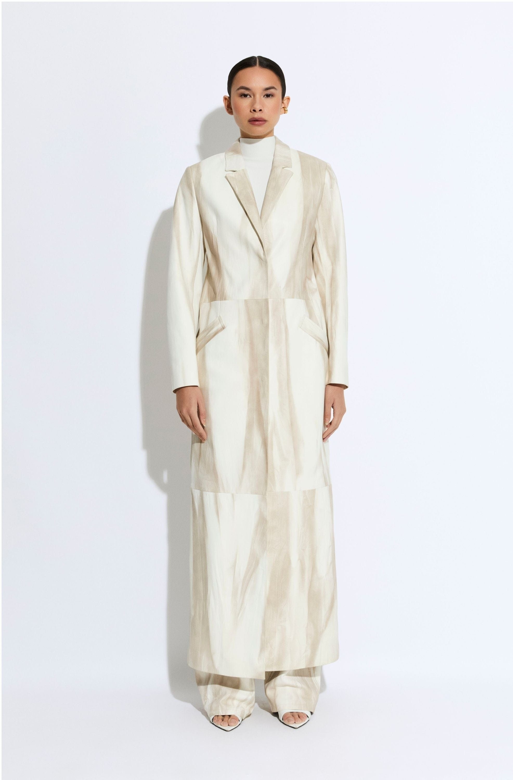 Marbled Nappa Coat - 3