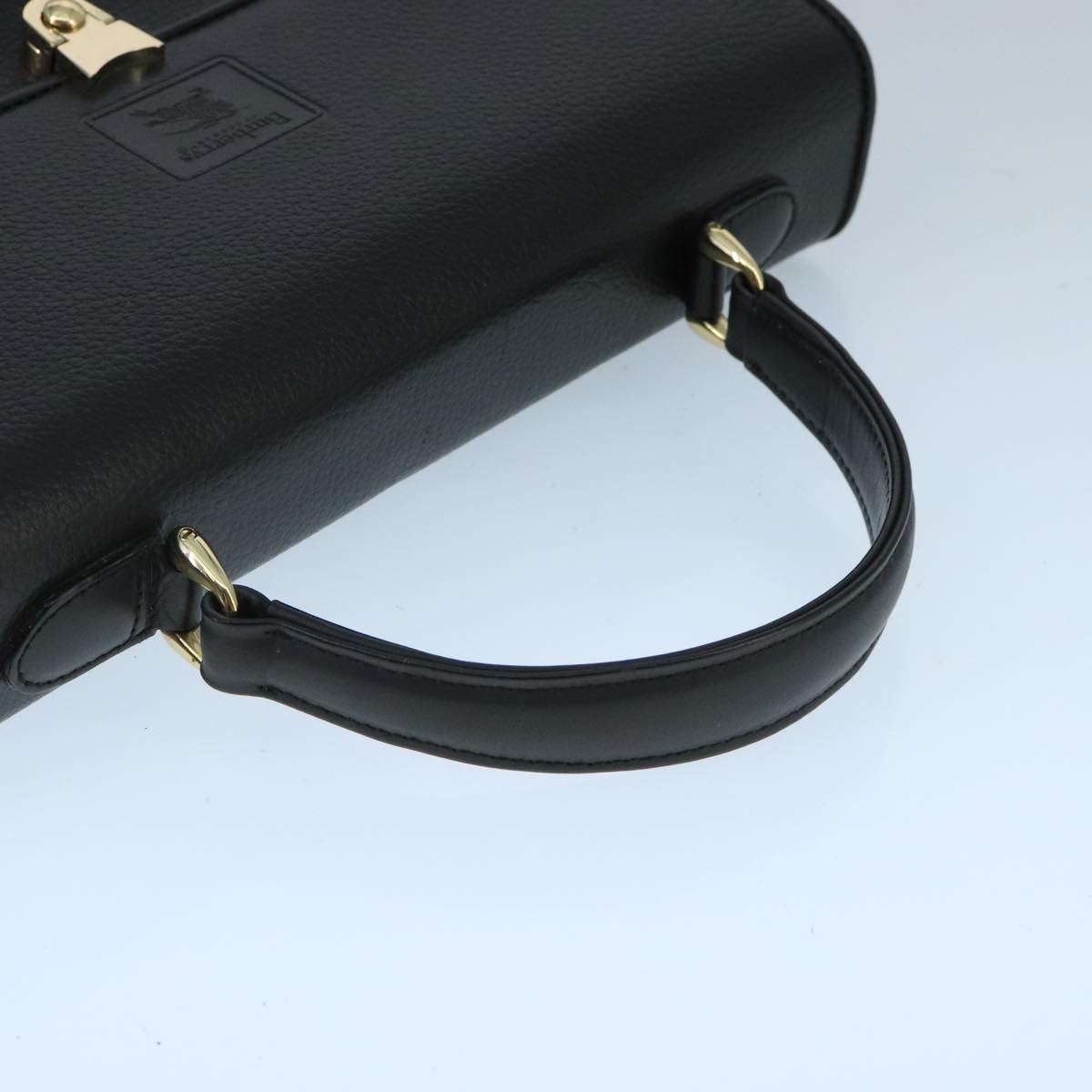 Burberry Hand Bag Leather Black - 7