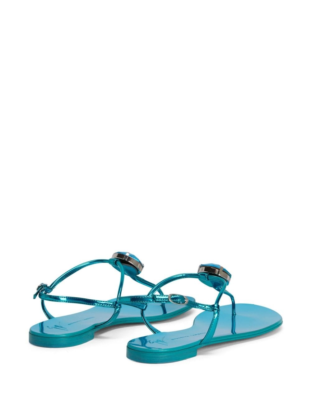 Anthonia crystal-embellished flat sandals - 3