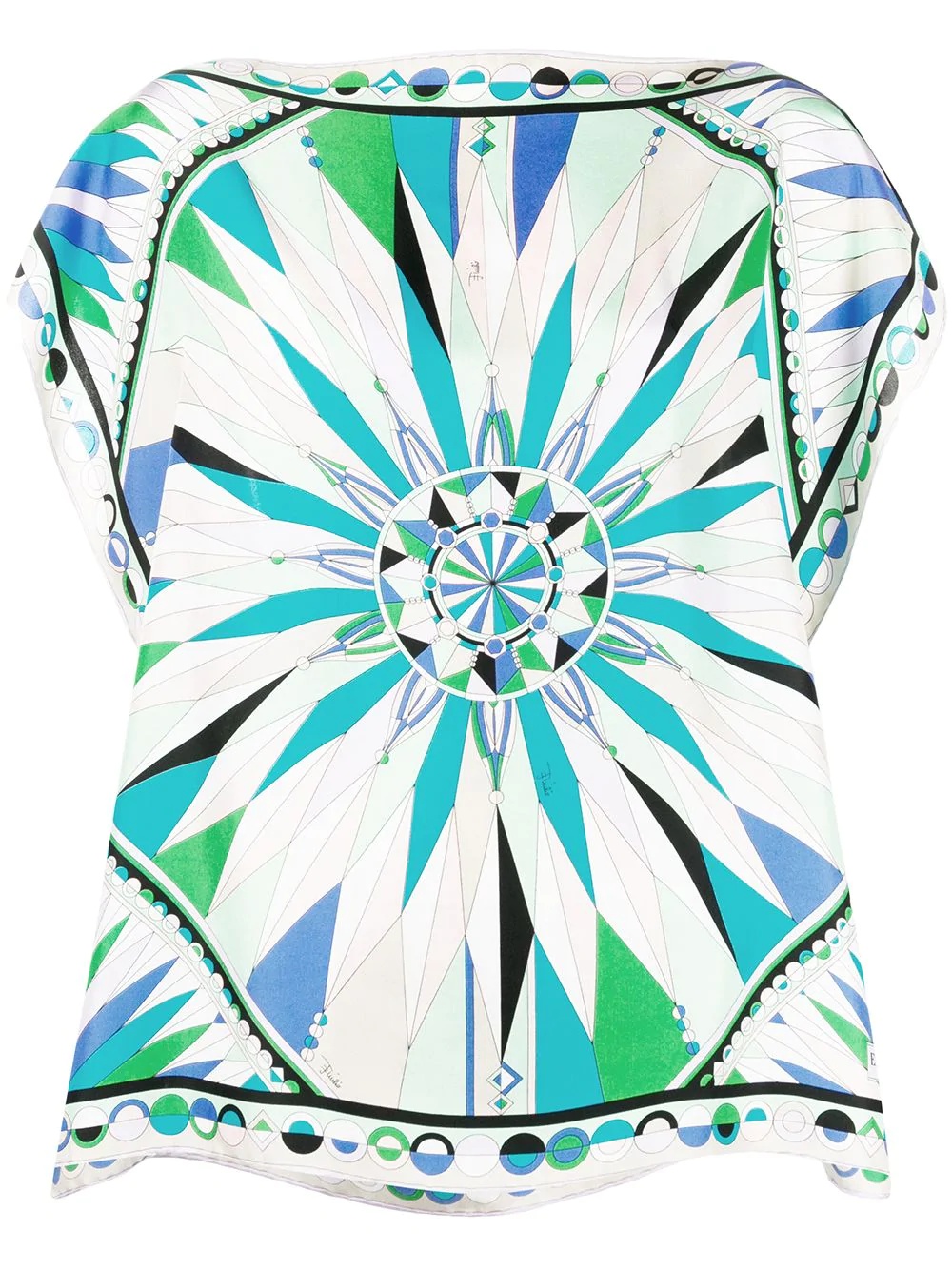 abstract-print blouse - 1